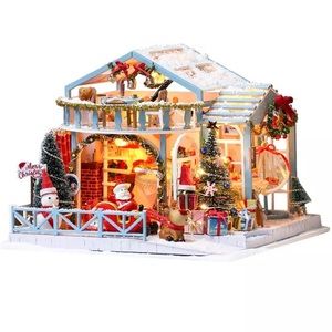 Educational Christmas DIY miniature dollhouse